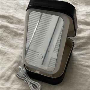 Travel Cosmetic Box with USB Charging Cable